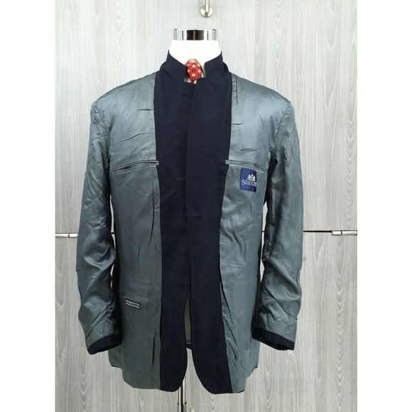 Stafford Mens Gold Button Blazer Size‎ 42L - Picture 8 of 10